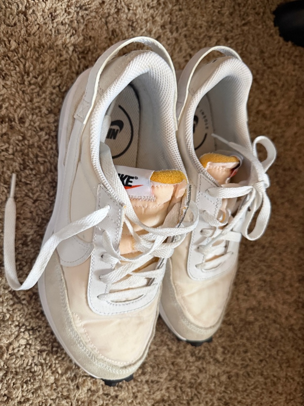 Nike Women’s Cream/White Low-Top Sneakers